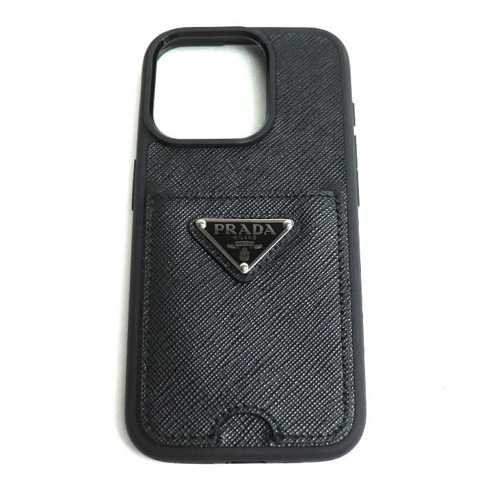 極美品】プラダ iPhone15 PRO MAX スマホケース サフィアーノ