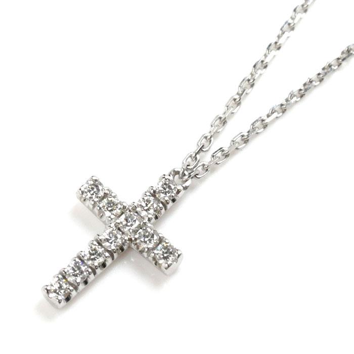CARTIER カルティエ K18WG ホワイトゴールド シンボル クロス 