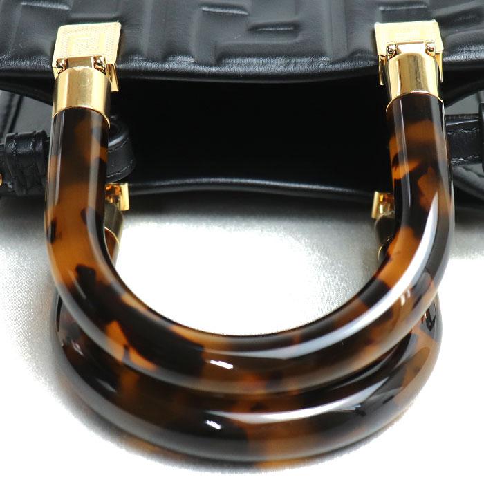 フェンディ FENDI ショルダーバッグ ハンドバッグ サンシャイン ショッパー スモール 8BS051 ブラック レザー 【中古】 FENDI（フェンディ） サンシャイン ショッパー スモール 2Way
