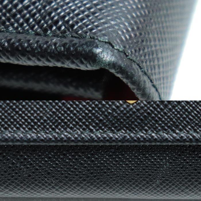 PRADA（プラダ） サフィアーノレザー 長財布 ブラック マルチ 1MH132