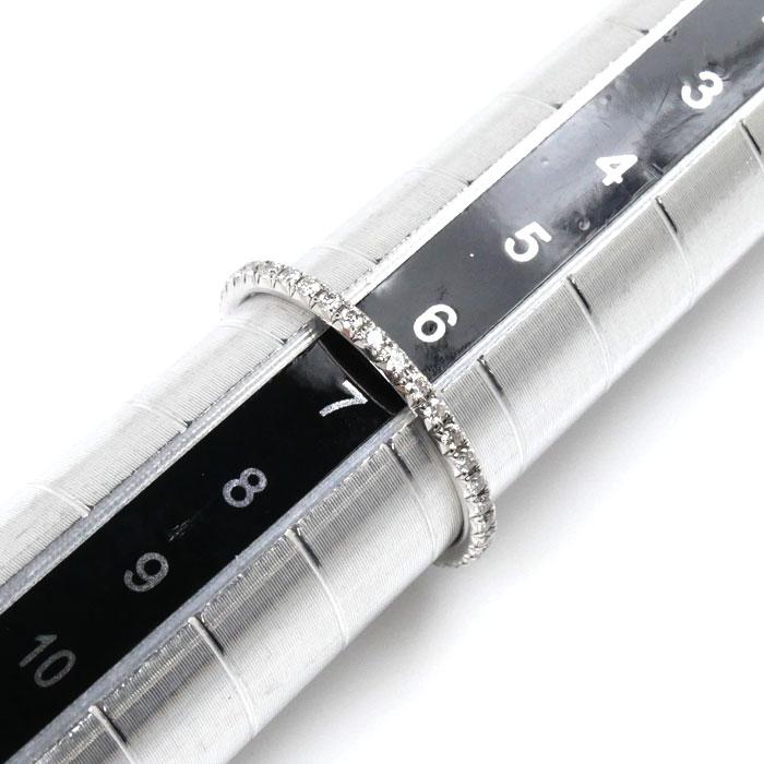 ティファニー メトロ フルエタニティリング ダイヤモンドK18 極美品 TIFFANY&Co.（ティファニー） K18WG ホワイトゴールド メトロ フル