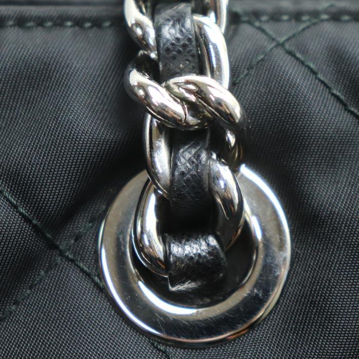 PRADA（プラダ） キルティング チェーントート トートバッグ ブラック