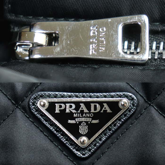PRADA（プラダ） キルティング チェーントート トートバッグ ブラック
