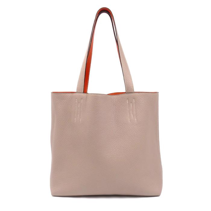 HERMES（エルメス） ドゥブルセンス28 トートバッグ オレンジポピー 