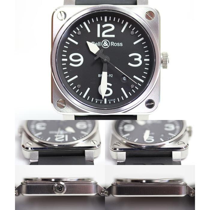 ベル＆ロス Bell&Ross BR03-92-S メンズ 自動巻き メンズ 腕時計 MT1684 中古・美品 質屋出店 あすつく｜koera｜04