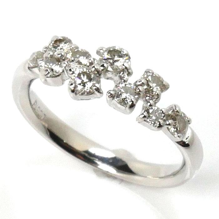 Pt 900 リング　ダイヤモンド0,4 ct 9号 Pt900プラチナ ダイヤ リング・指輪 ダイヤモンド0.4ct 9号 3.9g