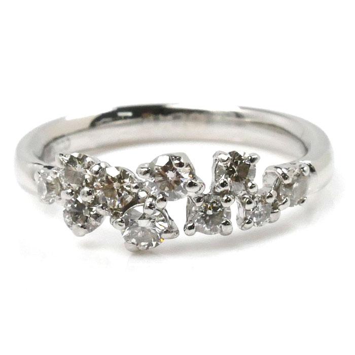 Pt900プラチナ ダイヤ リング・指輪 ダイヤモンド0.4ct 9号 3.9g
