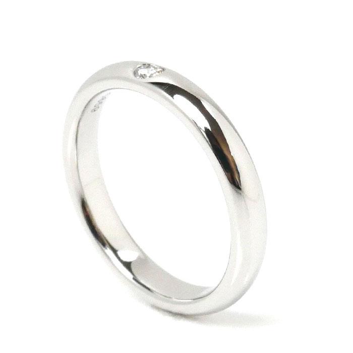 HARRY WINSTON ハリーウィンストン Pt950 ラウンドマリッジ 1Pダイヤ