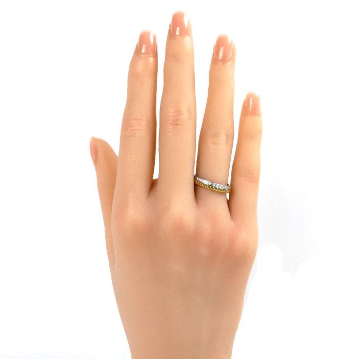 BOUCHERON（ブシュロン） K18YG/WG キャトルラディアント ハーフ