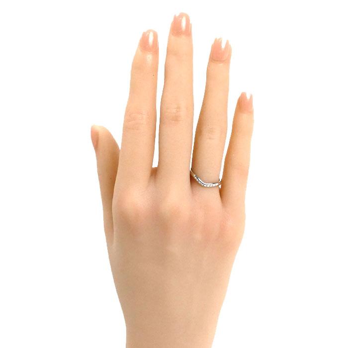 TIFFANY&Co.（ティファニー） Pt950プラチナ カーブドバンド 9P