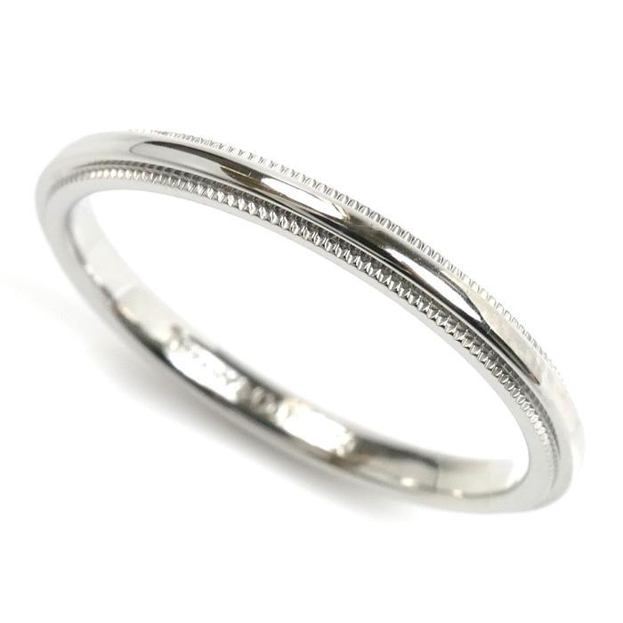 TIFFANY&Co.（ティファニー） Pt950プラチナ ミルグレイン 2mm