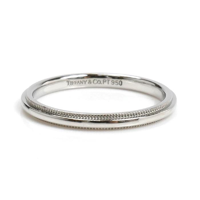 TIFFANY&Co. ティファニー Pt950プラチナ ミルグレイン 2mm リング  