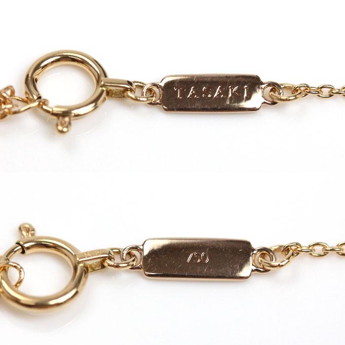 TASAKI タサキ K18PG プチ バランス ダイヤモンド ソロ ネックレス P