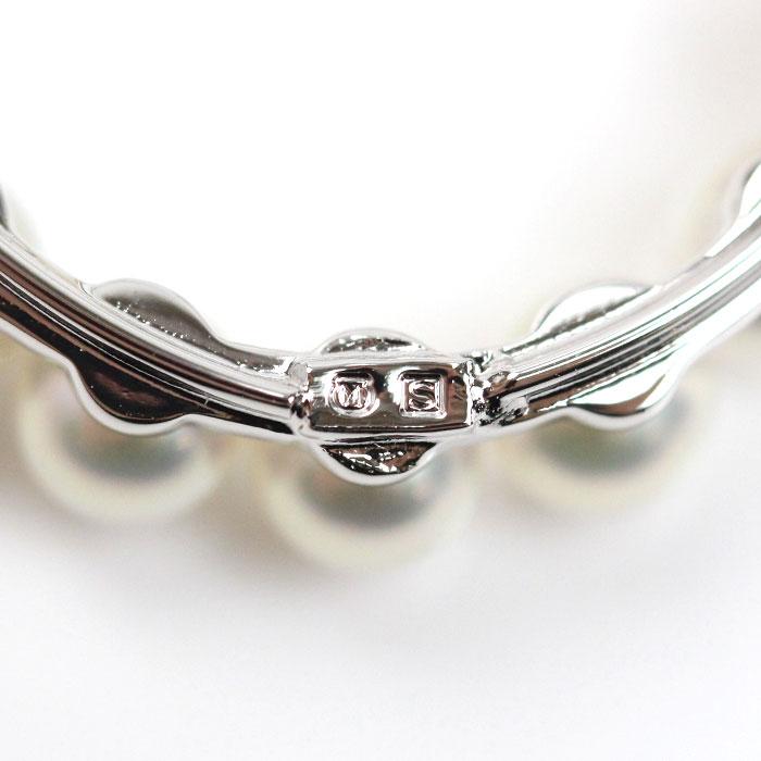 MIKIMOTO（ミキモト） シルバー パールサークル ブローチ パール約4.3