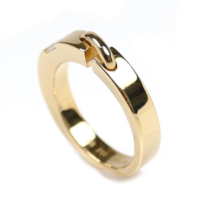 CHAUMET（ショーメ） K18YG イエローゴールド リアン 1Pダイヤ リング