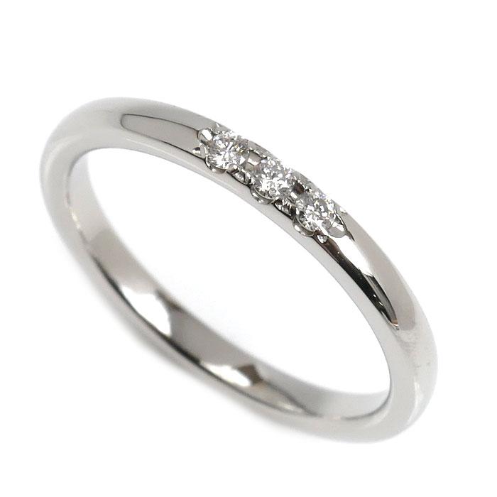 MIKIMOTO ミキモト Pt950 リング MIKIMOTO（ミキモト） Pt950プラチナ 3Pダイヤ リング・指輪