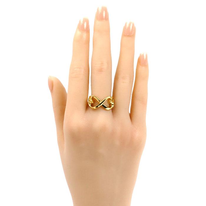 TIFFANY&Co.（ティファニー） K18YG イエローゴールド ダブルラビング