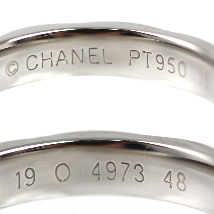 CHANEL（シャネル） Pt950プラチナ マトラッセ 1Pダイヤ リング・指輪