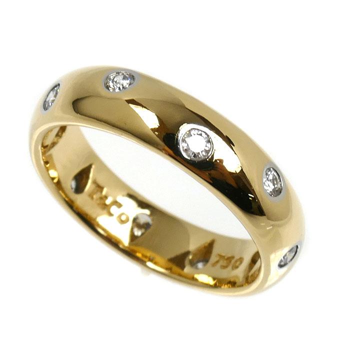 Tiffany & Co. K18ゴールド ダイヤモンドリング TIFFANY&Co.（ティファニー） K18YG イエローゴールド Pt950プラチナ