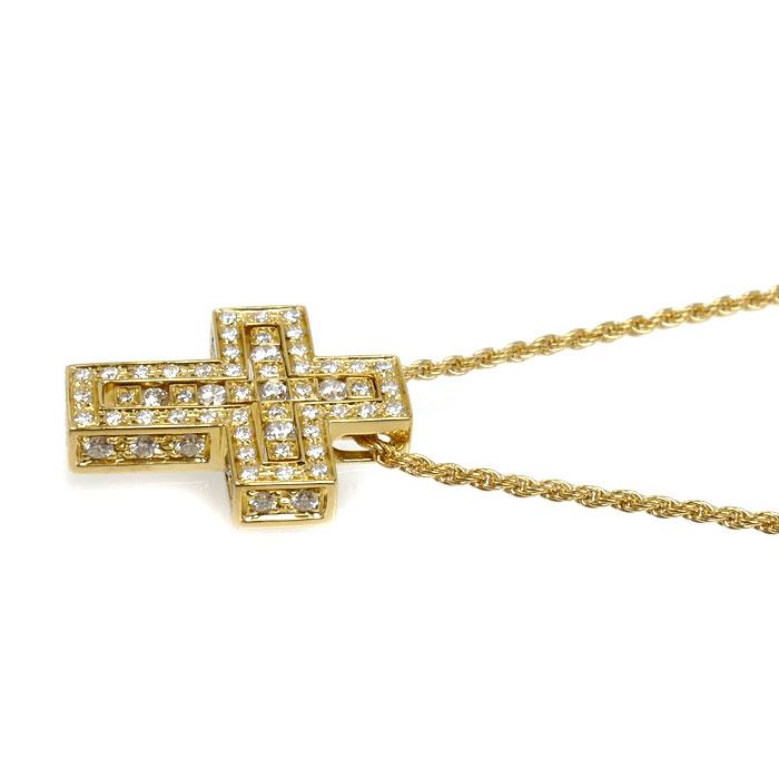 DAMIANI ベルエポック クロス K18 ダイヤモンドネックレス DAMIANI（ダミアーニ） K18YG イエローゴールド ベルエポック クロス