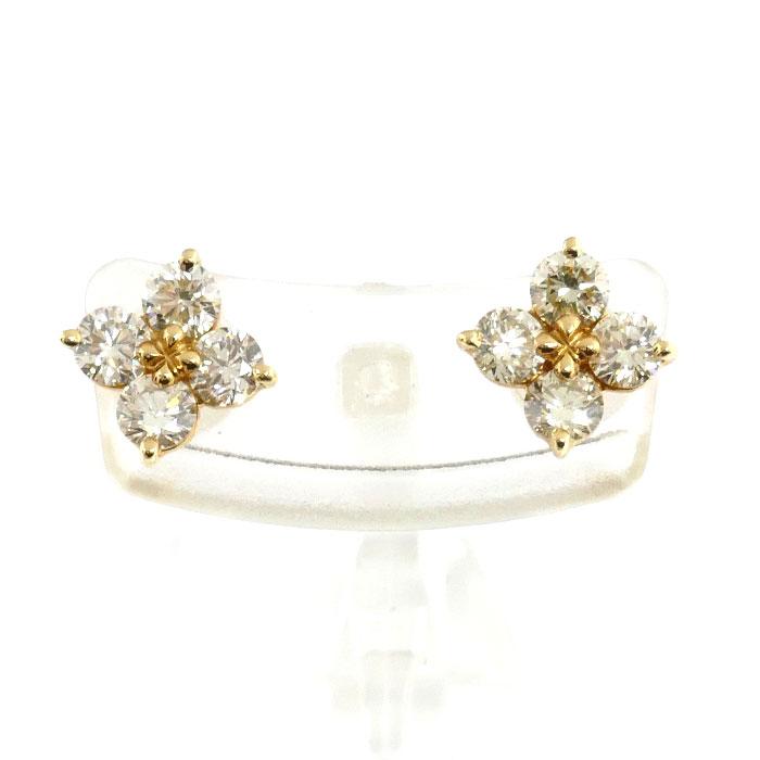 TASAKI K18YG ダイヤピアス TASAKI タサキ K18YG イエローゴールド ピアス ダイヤモンド0.64ct