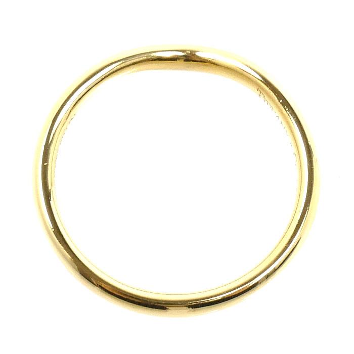 TIFFANY&Co.（ティファニー） K18YG イエローゴールド カーブドバンド