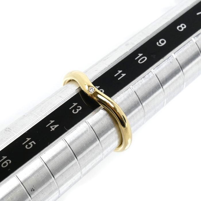 TIFFANY&Co.（ティファニー） K18YG イエローゴールド カーブドバンド