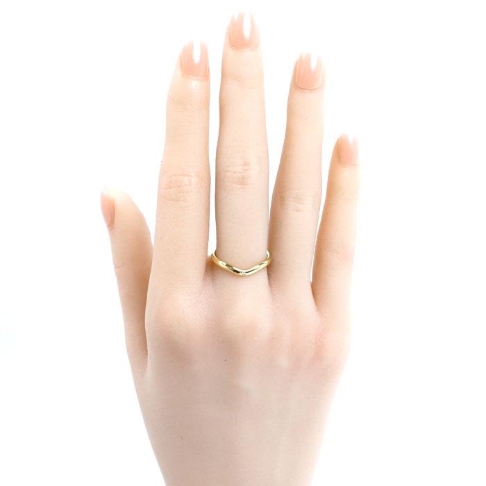 TIFFANY&Co.（ティファニー） K18YG イエローゴールド カーブドバンド