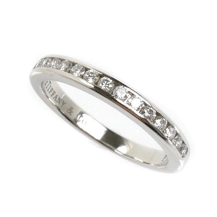 ティファニー TIFFANY PT950 プラチナ リング 9号 3mm 指輪 TIFFANY&Co.（ティファニー） Pt950プラチナ チャネルセッティング