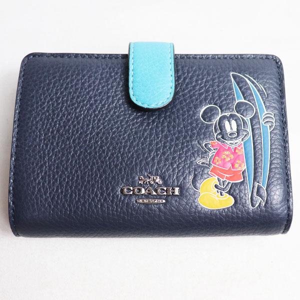 コーチ Coach コーチ ディズニー 二つ折り財布サーフ グラブタンレザー 3807 Sv Mq Disney ミッキーマウス 質屋出店 新品 未使用品 買取品 アウトレット品 Ou 0809 16 古恵良販売 通販 Yahoo ショッピング