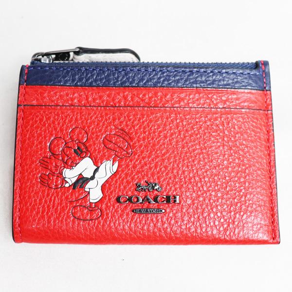 福袋セール レッド カードケース 小銭入れ カラテ コインケース ディズニー コーチ Coach コーチ 質屋出品 新品 未使用品 3736 ミッキー 質屋出店 アウトレット品 新品 未使用品 買取品 Qbr32 財布 Dagl Tg