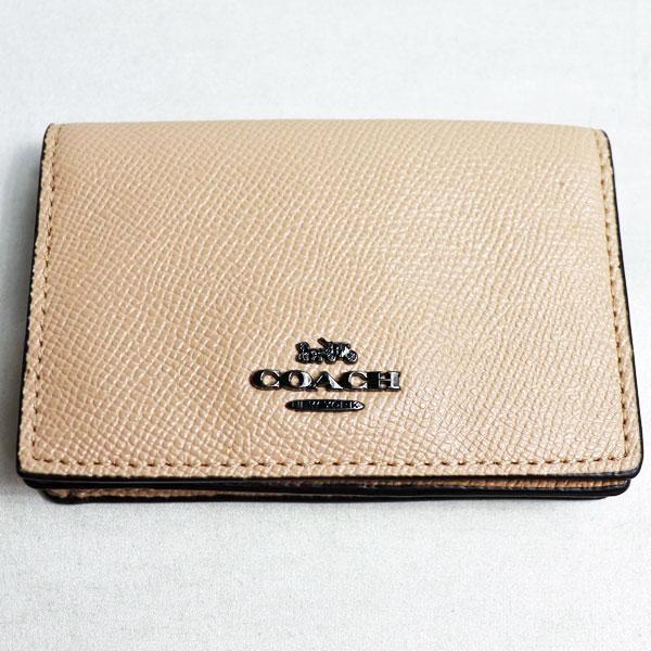 コーチ COACH クロスグレインレザー 名刺入れ 87254 DKEQO カード