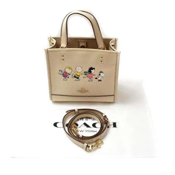 COACH コーチ PEANUTSコラボ デンプシートート 22・スヌーピー アンド 
