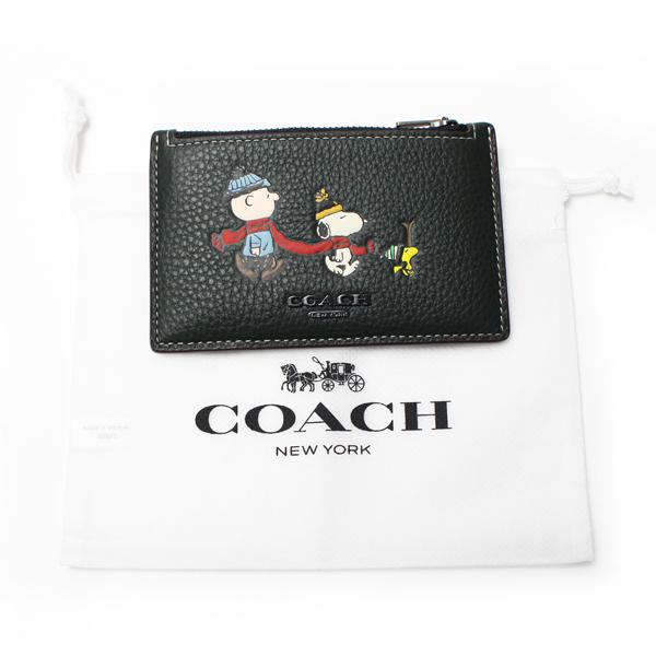 コーチ COACH COACH X PEANUTS ジップ カード ケース・スヌーピー 
