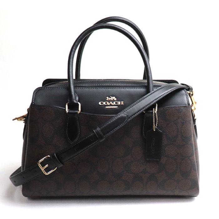 COACH コーチ ダーシー キャリーオール 2Wayショルダーバッグ ブラウン 