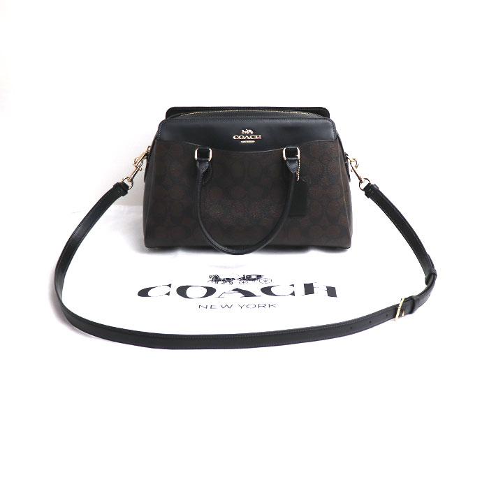 COACH コーチ ダーシー キャリーオール 2Wayショルダーバッグ ブラウン 