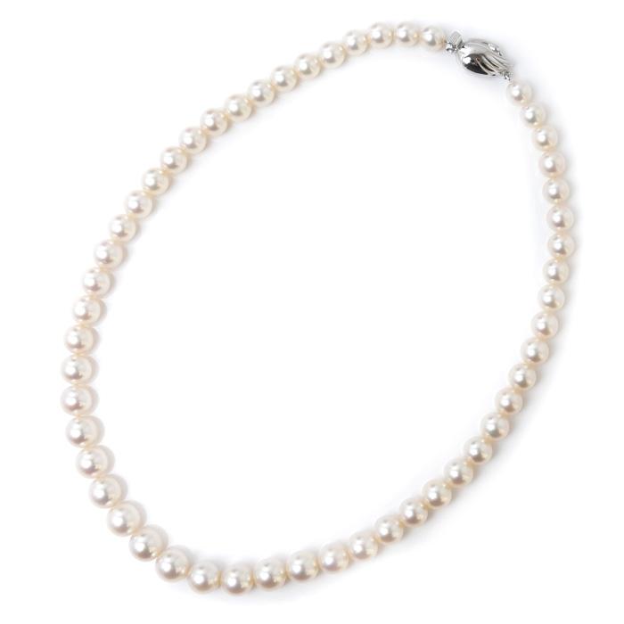 TASAKI タサキ シルバー ネックレス アコヤパール約7.0〜8.9mm 39.9g