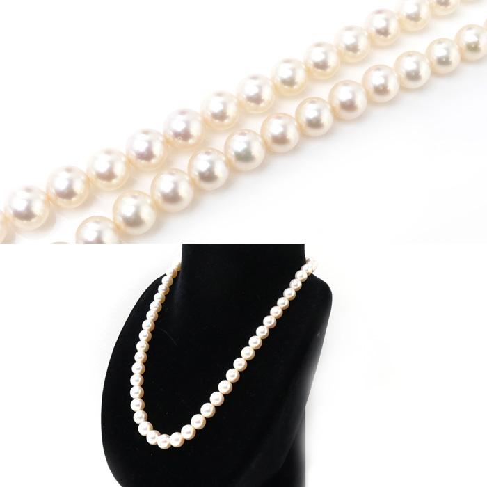 TASAKI タサキ シルバー ネックレス アコヤパール約7.0〜8.9mm 39.9g