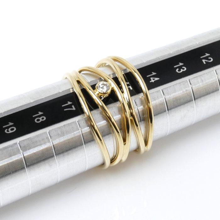 TIFFANY&Co. ティファニー K18YG イエローゴールド ウェーブ 5 TIFFANY&Co. ティファニー K18YG イエローゴールド ウェーブ 5