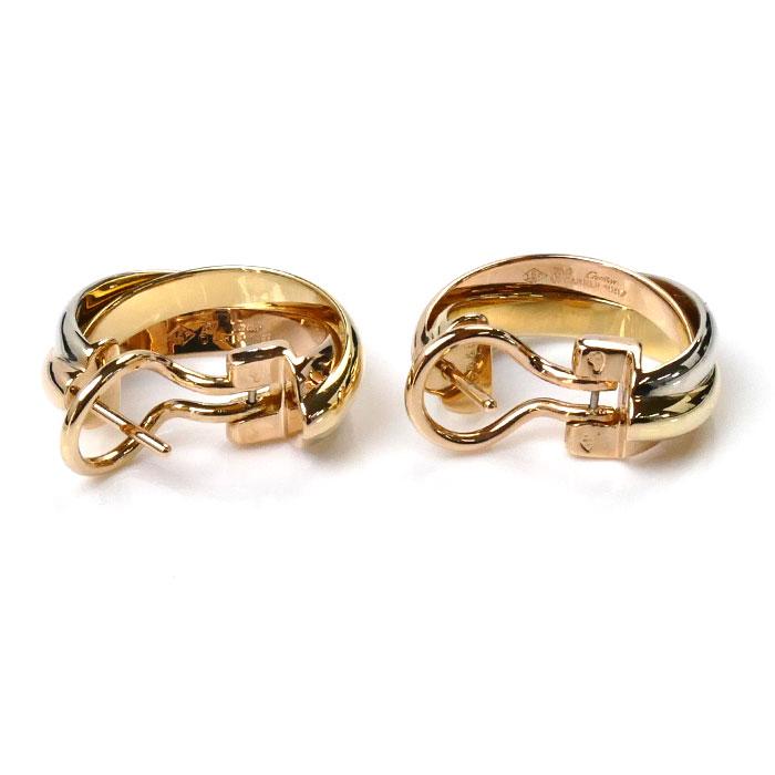 Cartier（カルティエ） K18YG/PG/WG トリニティ ピアス 12.4g