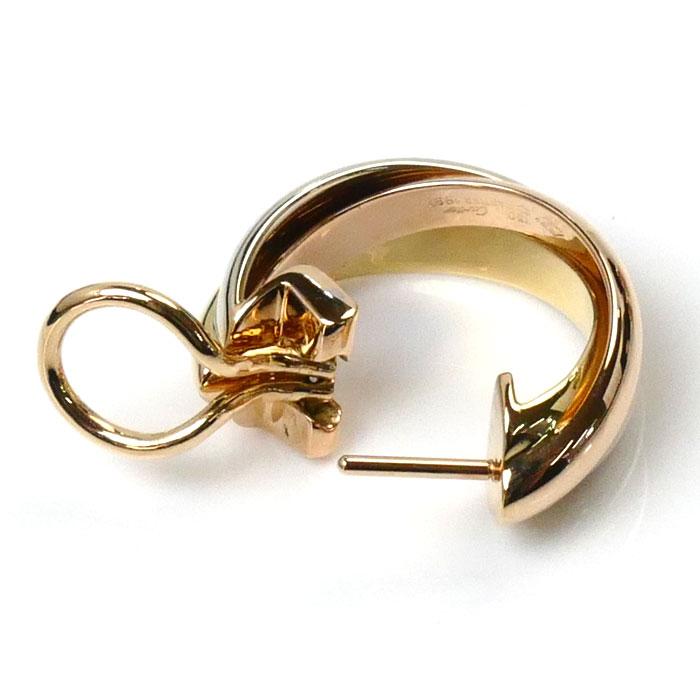 Cartier（カルティエ） K18YG/PG/WG トリニティ ピアス 12.4g