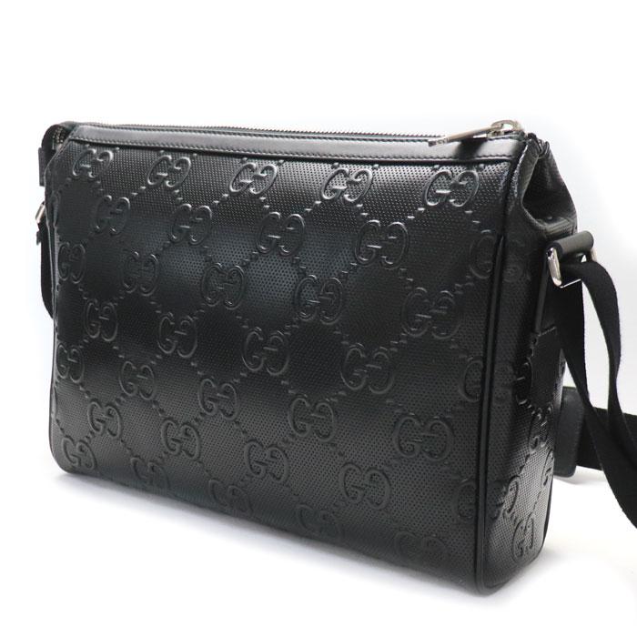GUCCI（グッチ） GGエンボス メッセンジャー ショルダーバッグ