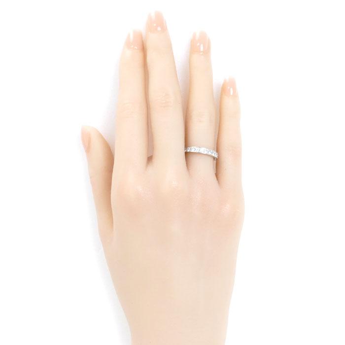 Pt900プラチナ ハーフエタニティ リング・指輪 ダイヤモンド0.53ct 10 