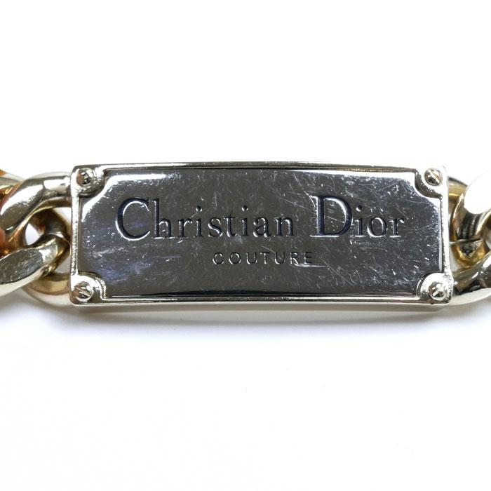 Dior ディオール 真鍮 COUTURE チェーンリンク ネックレス N2064HOMMT