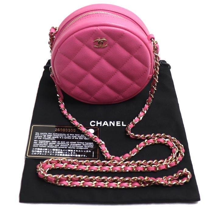 CHANEL シャネル マトラッセ ラウンド チェーンショルダー CHANEL シャネル マトラッセ ラウンド チェーンショルダー