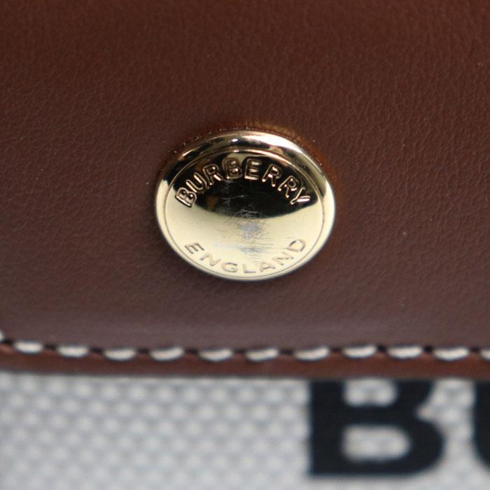 BURBERRY バーバリー ミニフレヤトート 2Wayショルダーバッグ ブラウン ナチュラル/タン 8044143 レディース【中古】 BURBERRY（バーバリー） ミニフレヤトート 2Wayショルダーバッグ