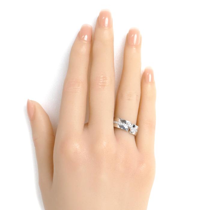 CHAUMET Chaumet ショーメ K18WG ホワイトゴールド リアン ドゥ ダイヤ  