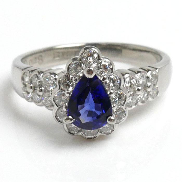 Pt900プラチナ サファイア リング・指輪 サファイア0.63ct 