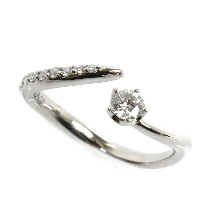小寺智子 Pt900プラチナ リング・指輪 ダイヤモンド0.26ct 7号 2.8g 