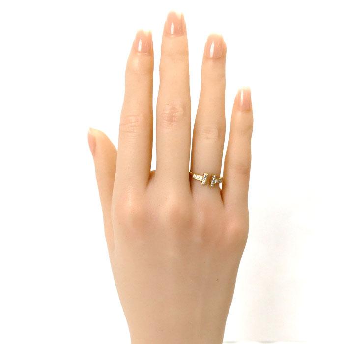 TIFFANY&Co.（ティファニー） K18YG イエローゴールド Tワイヤー 